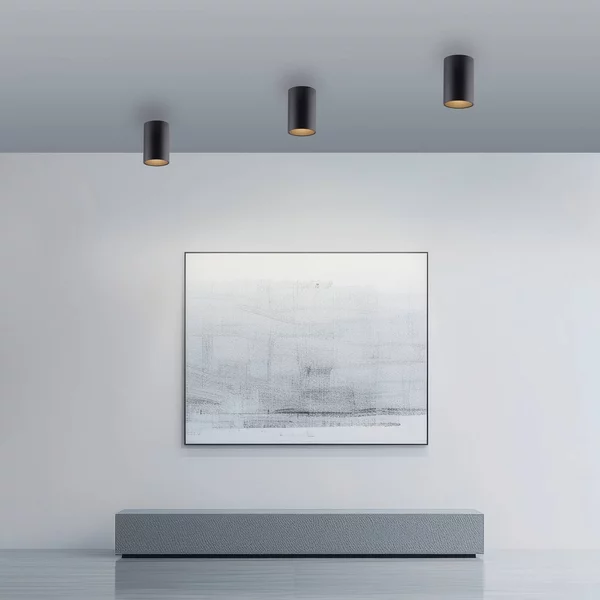 PURE Plafoniera Point, dimmerabile, Nero, Bagno, Metallo, Moderno, Plafoniera