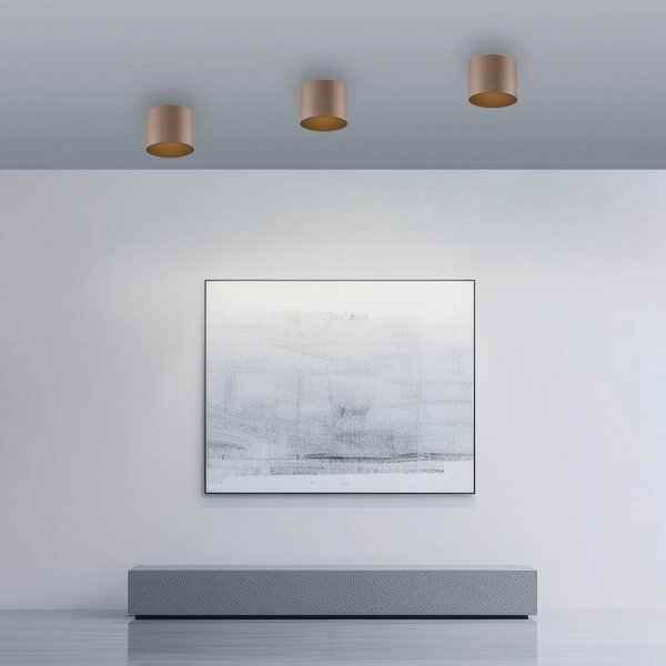 PURE Plafoniera Point, dimmerabile, Bronzo / Ottone antico, Bagno, Metallo, Moderno, Plafoniera