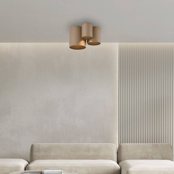PURE Plafoniera Point, dimmerabile, Bronzo / Ottone antico, Bagno, Metallo, Moderno, Plafoniera