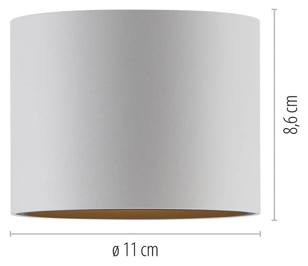 PURE Plafoniera Point, dimmerabile, Bianco / Opale, Bagno, Metallo, Moderno, Plafoniera