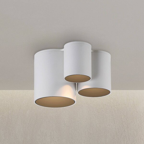 PURE Plafoniera Point, dimmerabile, Bianco / Opale, Bagno, Metallo, Moderno, Plafoniera