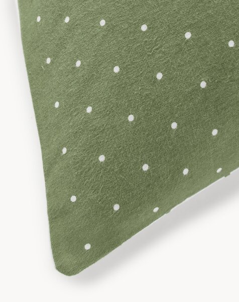 Copripiumino reversibile in flanella a pois Betty