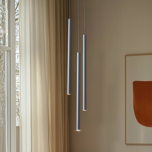 Lampada a sospensione Sopel 3 SIGMA, dimmerabile, Nero, Soggiorno / Sala da pranzo, Metallo, Moderno, Lampada a sospensione