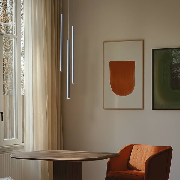 Lampada a sospensione Sopel 3 SIGMA, dimmerabile, Nero, Soggiorno / Sala da pranzo, Metallo, Moderno, Lampada a sospensione