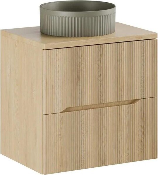 Mobile lavabo NORDIC CREMONA 2S 60cm rovere cremona con lavabo da appoggio BEYOND