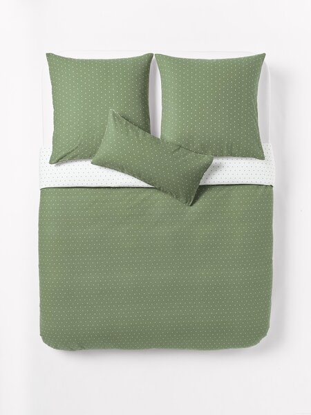Copripiumino reversibile in flanella a pois Betty