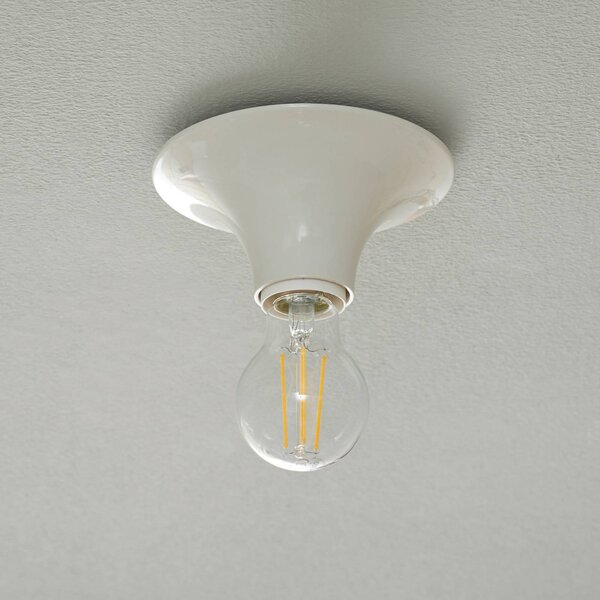 Artemide Plafoniera di design Teti, dimmerabile, Bianco / Opale, Soggiorno / Sala da pranzo, Plastica, Design, Plafoniera