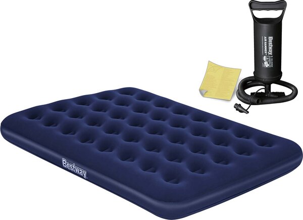 Materasso gonfiabile 191x132x22 cm con pompa a pistone Bestway 67002