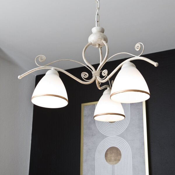 Lampadario a sospensione con catena RETRO II 3xE27/60W/230V