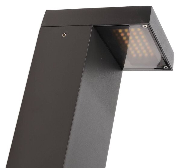 Deko-Light Lampioncino da giardino Lerna, Nero, Alluminio, Moderno, Lampada LED da esterni