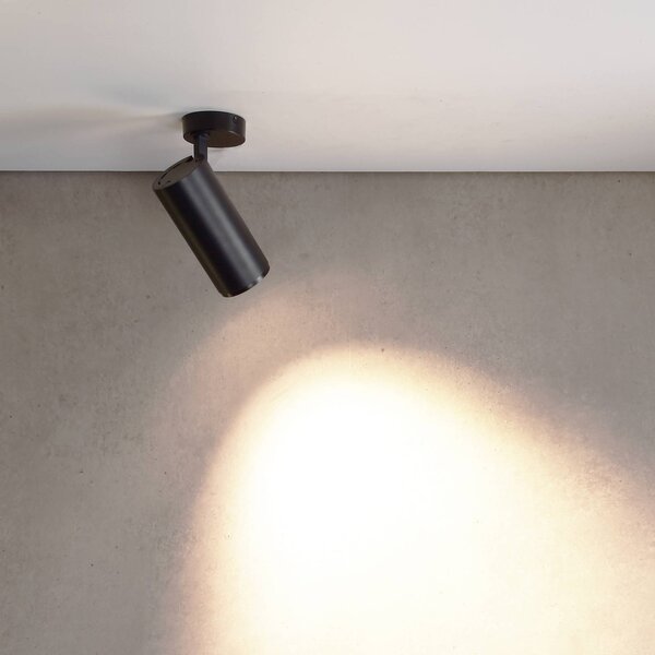 Deko-Light Faretto da soffitto a LED Lucea 6, nero, alluminio, 2.700 K dimmerabile, Nero, Soggiorno / Sala da pranzo, Alluminio, Moderno