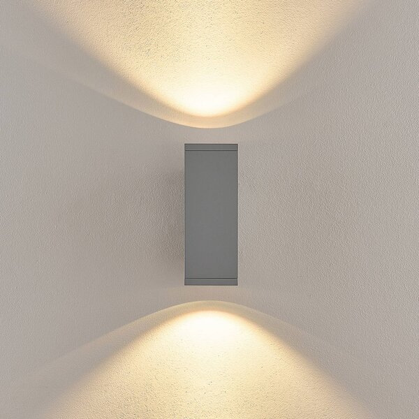 Deko-Light Applique da esterni a LED ShoreLine Pro Square, dimmerabile, Alluminio / Grigio / Zincato, Alluminio, Moderno, Applique LED da esterni