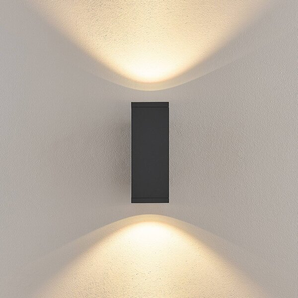 Deko-Light Applique da esterni a LED ShoreLine Pro Square, dimmerabile, Nero, Alluminio, Moderno, Applique LED da esterni