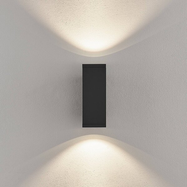 Deko-Light Applique da esterni a LED ShoreLine Pro Square, dimmerabile, Nero, Alluminio, Moderno, Applique LED da esterni