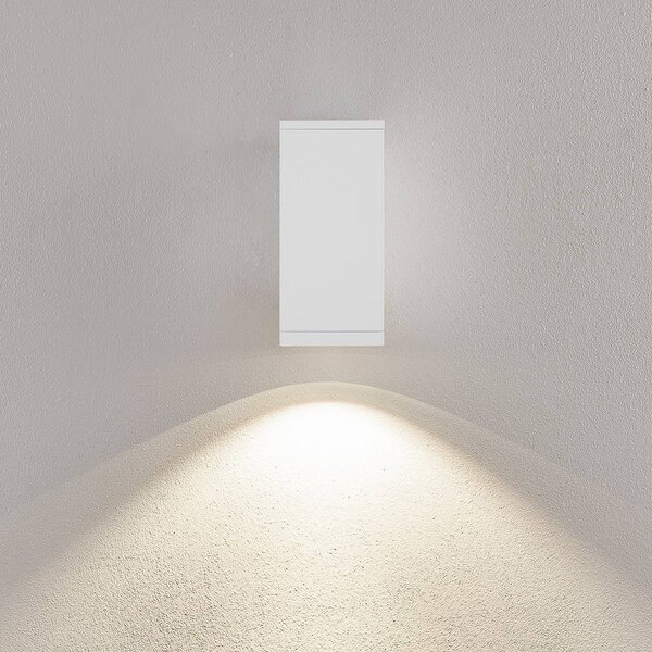 Deko-Light Applique da esterni a LED ShoreLine Pro Square, dimmerabile, Bianco / Opale, Alluminio, Moderno, Applique LED da esterni