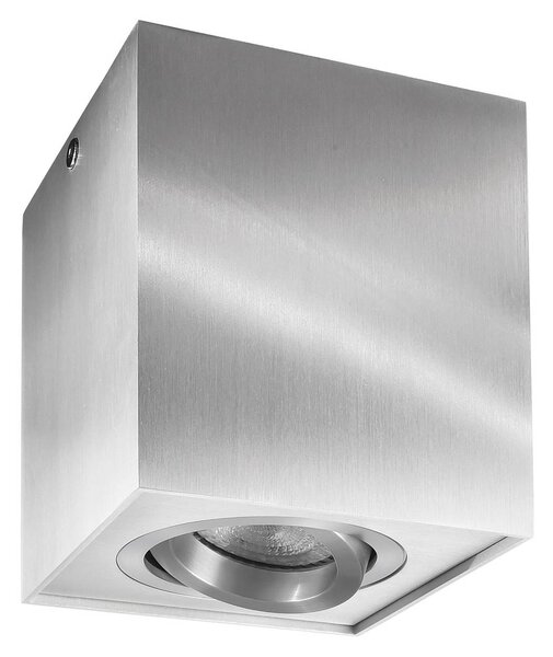 Deko-Light Faretto da soffitto Bengala angolare, argento, alluminio, GU10, orientabile Bengala, dimmerabile, Alluminio / Grigio / Zincato, Soggiorno / Sala da pranzo, Alluminio, Moderno, Faretto alogeno