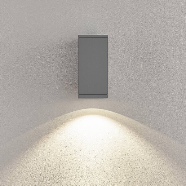 Deko-Light Applique da esterni a LED ShoreLine Pro Square, dimmerabile, Alluminio / Grigio / Zincato, Alluminio, Moderno, Applique LED da esterni