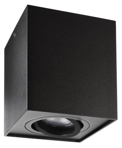 Deko-Light Faretto da soffitto Bengala angolare, nero, alluminio, GU10, orientabile Bengala, dimmerabile, Nero, Soggiorno / Sala da pranzo, Alluminio, Moderno, Faretto alogeno
