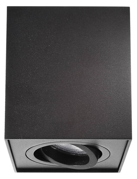 Deko-Light Faretto da soffitto Bengala angolare, nero, alluminio, GU10, orientabile Bengala, dimmerabile, Nero, Soggiorno / Sala da pranzo, Alluminio, Moderno, Faretto alogeno