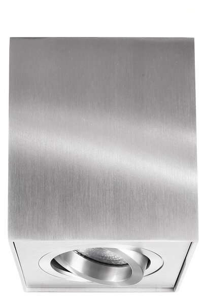 Deko-Light Faretto da soffitto Bengala angolare, argento, alluminio, GU10, orientabile Bengala, dimmerabile, Alluminio / Grigio / Zincato, Soggiorno / Sala da pranzo, Alluminio, Moderno, Faretto alogeno