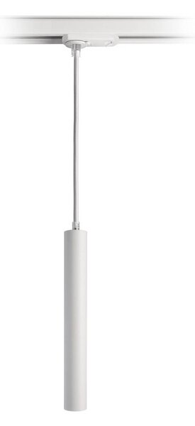 Deko-Light Lampada a sospensione LED Slim sistema binario monofase, bianca, alluminio, 5 1-Phasen, dimmerabile, Bianco / Opale, Soggiorno / Sala da pranzo, Alluminio, Moderno, Lampada a binario