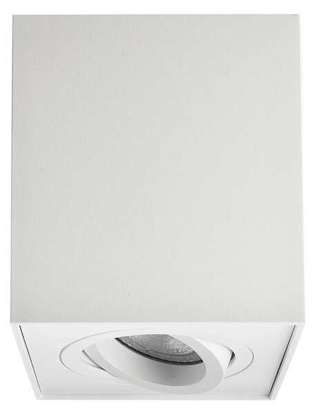 Deko-Light Faretto da soffitto Bengala angolare, bianco, alluminio, GU10, orientabile Bengala, dimmerabile, Bianco / Opale, Soggiorno / Sala da pranzo, Alluminio, Moderno, Faretto alogeno