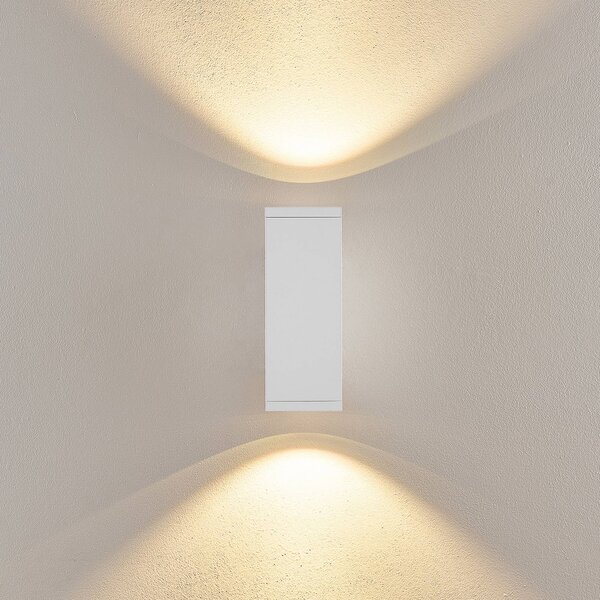 Deko-Light Applique da esterni a LED ShoreLine Pro Square, dimmerabile, Bianco / Opale, Alluminio, Moderno, Applique LED da esterni