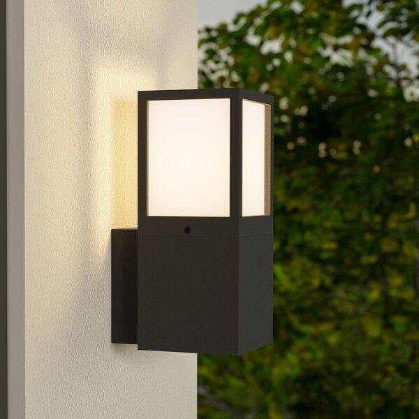 Deko-Light Applique da esterni Facado 2 Square, dimmerabile, Nero, Alluminio, Moderno, Applique da esterni