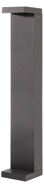 Deko-Light Lampioncino LED Lerna, altezza 60 cm, alluminio, grigio scuro, CCT Lerna, Nero, Alluminio, Moderno, Lampada LED da esterni