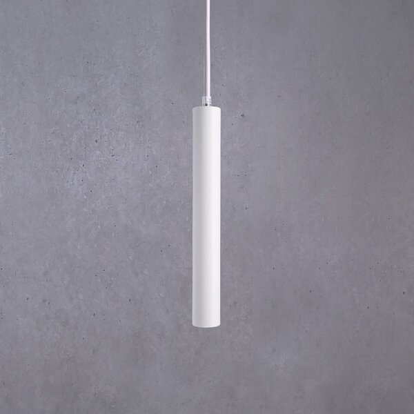 Deko-Light Lampada LED a sospensione Slim, bianca, alluminio, 2.700 K dimmerabile, Bianco / Opale, Soggiorno / Sala da pranzo, Alluminio, Moderno