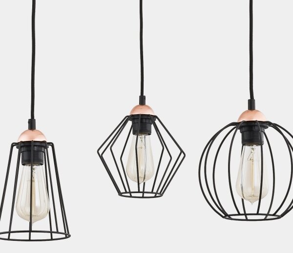 Lampadario a sospensione con filo GALAXY 4xE27/60W/230V ragno