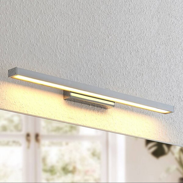 Applique da parete Alenia Lindby, Cromo / Argento, Bagno, Alluminio, Moderno, Applique