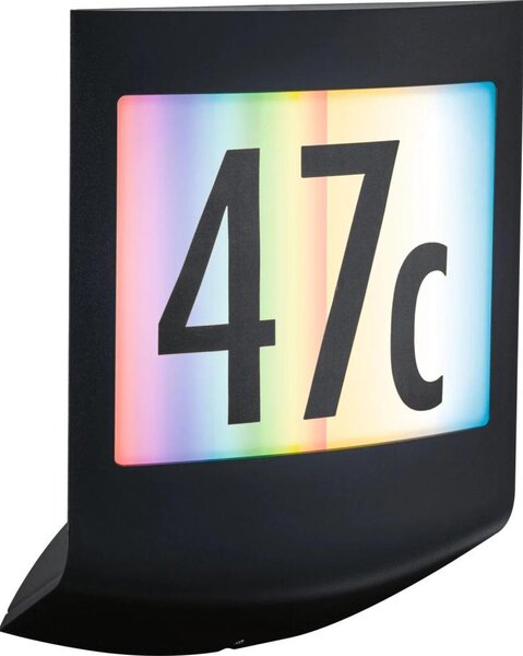 Paulmann 94513 - RGBW LED/8,2W IP44 Dimmerabile numero civico PADEA 230V