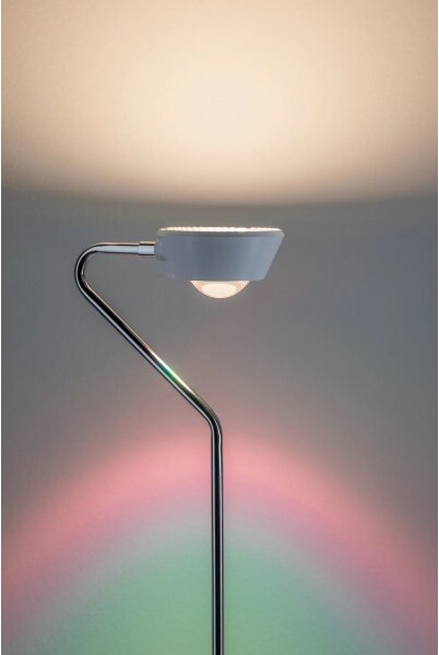 Paulmann 70920 - Lampada da terra dimmerabile LED 7,5W RAMOS 230V bianco/cromo lucido
