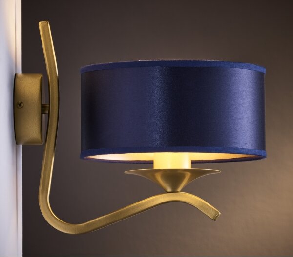 Jupiter 2115 - Lampada da parete KASZMIR 1xE27/15W/230V blu/oro