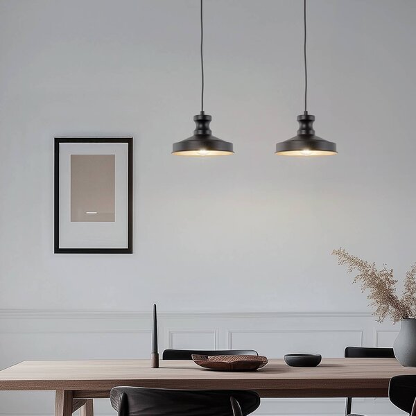 Lampada a sospensione Berceste Opviq, dimmerabile, Nero, Soggiorno / Sala da pranzo, Metallo, Moderno, Lampada a sospensione
