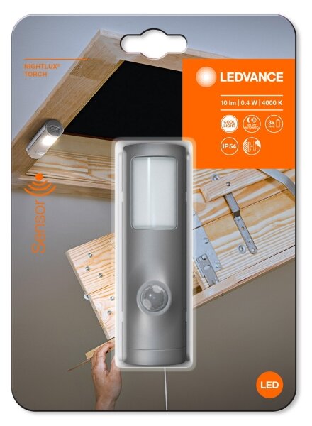 Ledvance - Lampada d'orientamento a LED con sensore NIGHTLUX LED/0,35W/3xAAA IP54