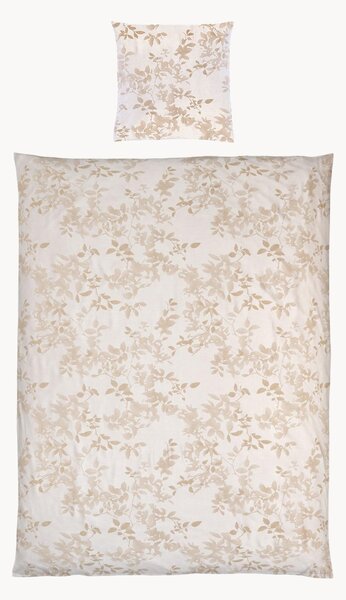 Set copripiumino in cotone jacquard Leaves