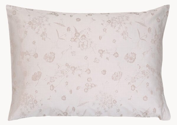 Copricuscino in cotone jacquard Fiori Pastello
