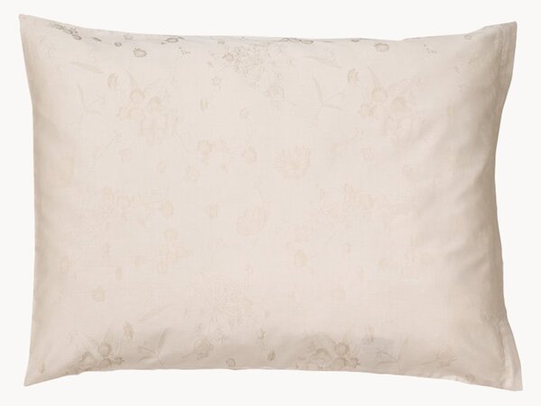 Copricuscino in cotone jacquard Fiori Pastello