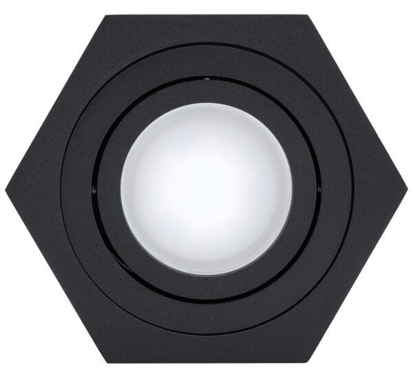 Plafoniera ARENO 1xGU10/30W/230V nera