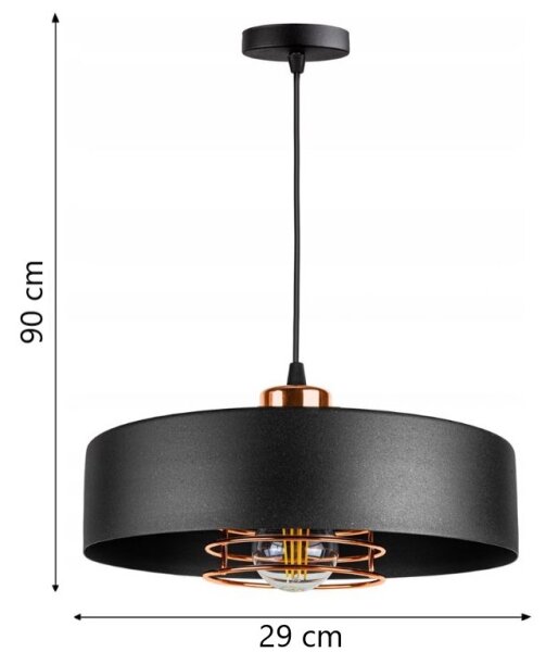 Lampadario a sospensione con filo VEST 1xE27/60W/230V