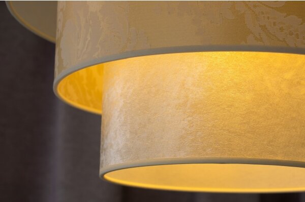 Duolla - Lampadario a sospensione con filo LUNETA 1xE27/40W/230V diametro 45 cm color crema