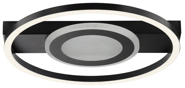 Brilliant - Plafoniera LED RGBW dimmerabile MAUREEN LED/20W/230V 3000-6500K nera + telecomando