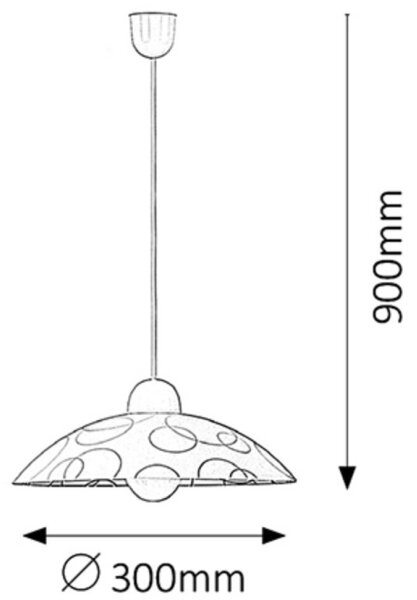 Rabalux 1844 - Lampadario ADA 1xE27/60W/230V