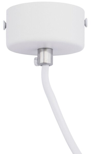 Lampadario a sospensione con filo KARADON 1xGU10/30W/230V 17 cm bianco