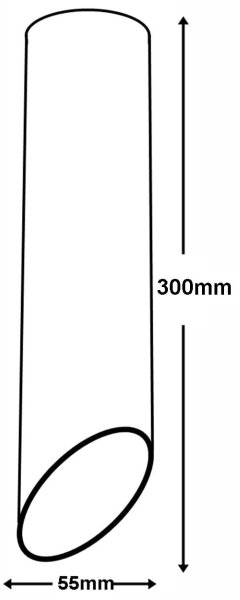 Plafoniera VALDA 1xGU10/60W/230V nera