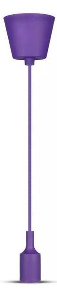 Lampadario su filo 1xE27/60W/230V viola