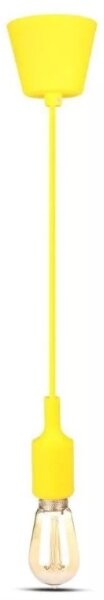 Lampadario su filo 1xE27/60W/230V giallo