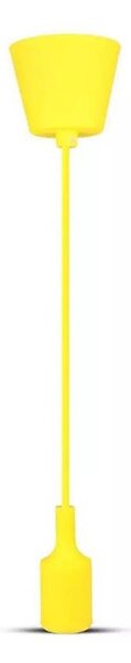 Lampadario su filo 1xE27/60W/230V giallo